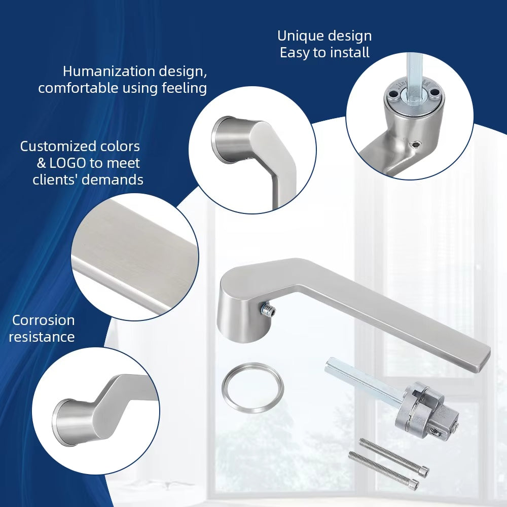 Stainless Steel Baseless Cranked Window Handle