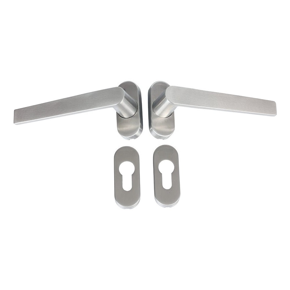 Minimalist Stainless Steel Lockable Door Handle