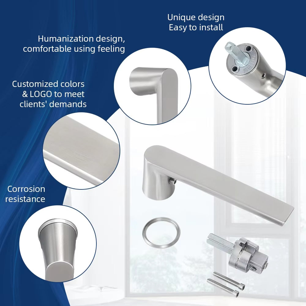 Stainless Steel Baseless Window Handle