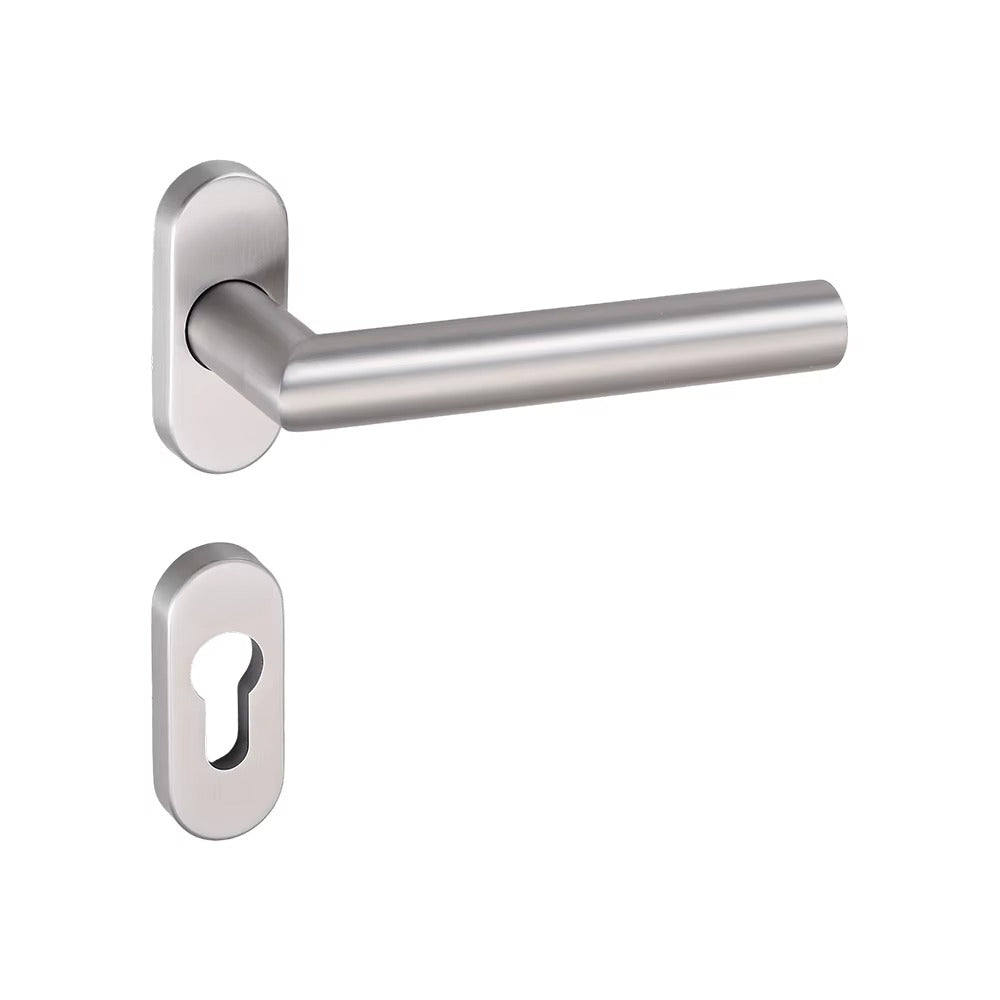 Modern Stainless Steel Lockable Door Handle